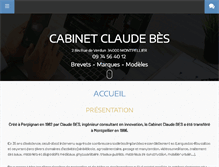 Tablet Screenshot of cabinetclaudebes.com